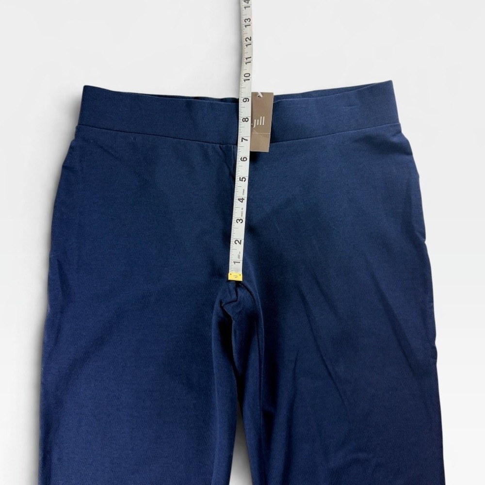 J. Jill Pure Jill Slim-Leg Cropped Pants Womens S Navy Blue Stretch NWT - Picture 7 of 10
